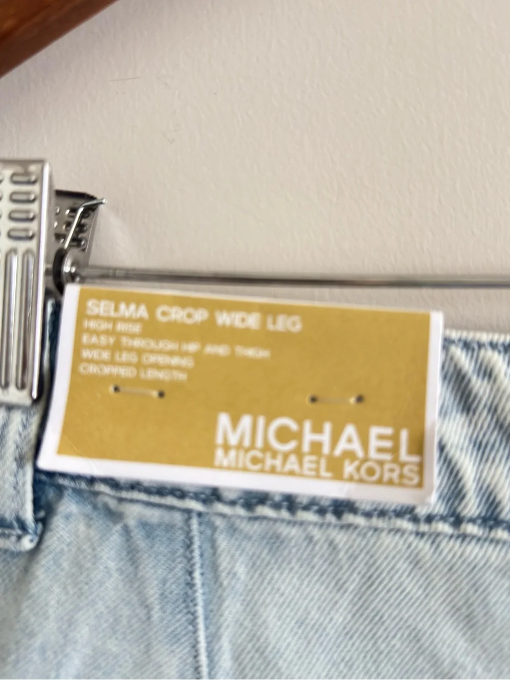 Michael Kors Selma Crops Wide Leg High Rise Pants Size 6 NWT